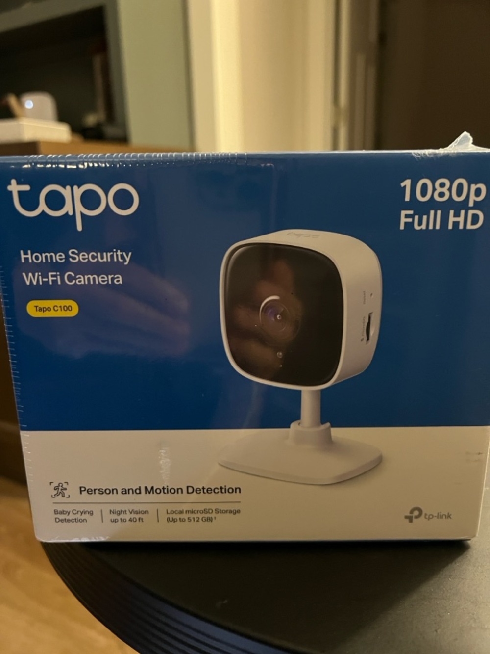TP-Link Tapo C100 White Home Security Wi‑Fi Camera - 1080p